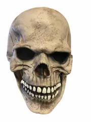 Bizarre Horrific Human Skull Mask Latex Skeleton Head for Halloween Costume Prop