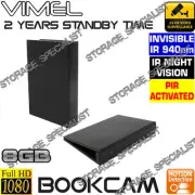 Home Security Camera Book Cam Thermal PIR Sensor Night Vision Cam Spy Hidden