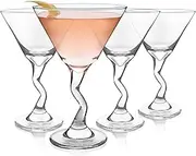 Libbey Z-Stem Martini Glasses, 9-Ounce, Set of 4