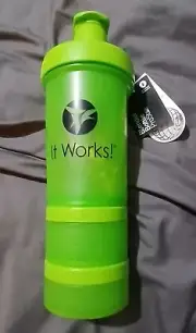 IT WORKS! Shaker Blender Bottle ProStak Pro System 16 oz + Pill Tray + 100cc Jar