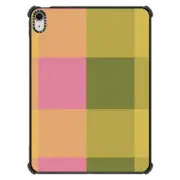 iPad Air 11-inch (M2/M3) iPad Impact Case PINK AND GREEN CHECK by teklan