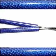 Front Bonnet Hood Gas Struts Compatible With Toyota ProAce (Mark 3) 2016-2022 Compatible With Peugeot Expert Traveller Modify Lift Support Shock Damper(Blue carbon fiber)