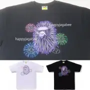 A BATHNIG APE Men's APE HEAD FIREWORK TEE #2 1K72110012 rz