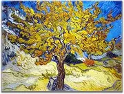 Yomcut Vincent Van Gogh Canvas Wall Art The Mulberry Tree Poster Impressionist Art Nature Plants Landscape Oil Painting Print Room Aesthetic Decor Modern Home Wall Decor Unframed（18x24in/45x60cm）