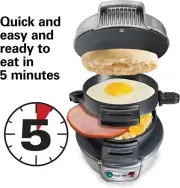 Ultimate Breakfast Sandwich Maker: Cook Eggs Your Way, Ideal for English Muffins