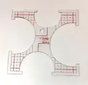 Clamshell Quilting Templates HC4 3mm for Domestic Sewing Machines