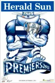 2011 - Geelong Football Club - AFL Premiership Herald Sun /Mark Knight poster
