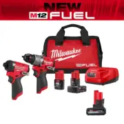 M12 12V Li-Ion Brushless Cordless Hammer Drill/Impact Driver Combo Kit 2-Tool