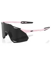 100% Hypercraft XS Sunglasses Soft Tact Desert Pink - Black Mirror Lens