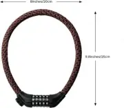 Spiral Cable Combination Lock Set Password Zinc Alloy Lock