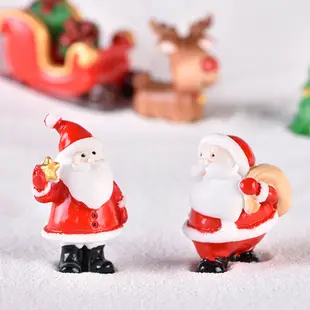 歐式手工微景觀裝飾擺件 可愛聖誕節老人雪人雪橇聖誕樹擺件 (8.8折)