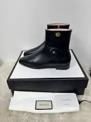 NIB Gucci Rosie Elite Ankle Boot Jordaan Flat Bootie 40