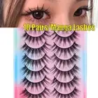 Looking Soft Asian Lashes Manga Lashes Janpanese Eye Lashes 3D Faux Mink