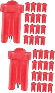 MERRYHAPY 2sets Eyelash Bottle Tip Nozzle Noodles Lash Bottle Needle Set for Lash Extension 100pcs*2