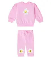 [Stella McCartney Kids] Stella McCartney Kids Baby jersey sweatshirt and sweatpants set M 24 pink
