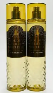 2 Bath & Body Works GOLDEN BERRY MISTLETOE Fine Fragrance Mist Spray