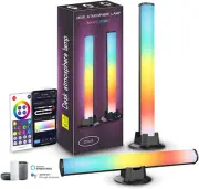 Wifi LED Lights Bars, 2 Pack Smart RGB Light Bars Compatible with Alexa, Google