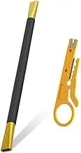 Network Cable Looser Mini Engineer Wire Stripper Wire Straightener Dual Twisted Wire Separators for CAT7/CAT6A/CAT6/CAT5 and Telephone Lines(Black)