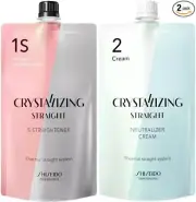 SHISEIDO Crystallizing Hair Straightener 1S+2 800g Hair Rebonding Renewal Japan