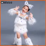 動物貓小貓角色扮演服裝表演學習貓叫跳舞服裝波斯貓卡通動物女孩萬聖節兒童服裝
