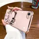 貓咪適用于蘋果6手機殼女生6S新款立體6plus/6Sp折疊支架iPhone7/8硅膠網紅軟外殼7p帶補妝鏡8plus子可愛