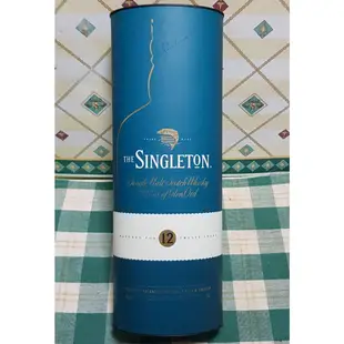 空酒瓶 蘇格登 12年 單一純麥威士忌 THE SINGLETON 12Y GLEN ORD 海洋綠 扁瓶 附原廠包裝盒