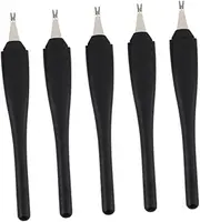 Mikinona 5pcs Fork Manicure Tool Cuticle Remover Foot File Nail Art Tool Pusher