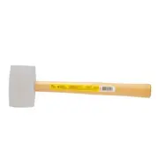 16 oz. White Rubber Mallet for Gentle Impact and Non-Marring Surfaces