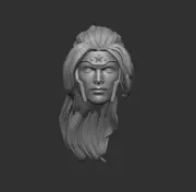 Artemis of Bana-Mighdall Wonder Woman custom head for 4" 6" 7" 12" DC figures