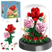 Flower Bouquet Building Kit, 524 Pcs Mini Bricks Building Blocks Sets, Foreve...