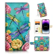 ( For iPhone 11 ) Wallet Flip Case Cover AJ26615 Dragonfly