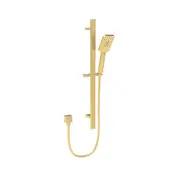 Eden Square Sliding Shower Set Brushed Gold