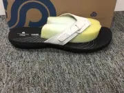 New Womens Clarks Cloudsteppers 26151663 Breeze Sea White/black Size 10 Medium