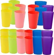 HONMEET Stacking Cups for Toddlers 24pcs Toys Educational Stacking Game Preschool Toy Hand-Eye Coordination Boys and Girls Development