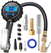 Astroai Digital Tire Inflator with Pressure Gauge, 250 PSI Air Chuck and Compres
