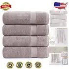 Premium Extra Large Microfiber Bath Sheets - 4 Piece Set for Luxurious Comfort