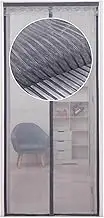 Magnetic Screen Door 110x210cm, Mesh Curtain Screen Doors with Magnets Self-Sealing, Door Net Screen with Full Frame Hook&Loop Strip, Has Good Transmittance Better Air Ventilation