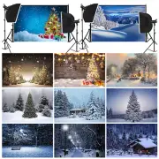 5X7ft 3X5ft Christmas Photography Background Xmas Snowscape Backdrop Decor Props