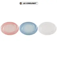 在飛比找momo購物網優惠-【Le Creuset】瓷器珠光薔薇系列橢圓盤25cm(珠光