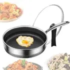 Frying Pan with Lid Nonstick Sturdy Cookware Wok Honeycomb Skillet Cooking Fry