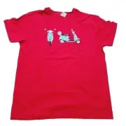 Vintage Paul Frank Tshirt, Womens, Red, Moped, Medium