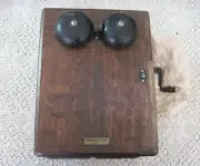 Western Electric Oak Ringer Wall Box Phone Bells Telephone Crank NEW OLD STOCK
