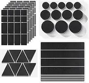 TamBee 72pc Hook and Loop Strip Tape Self Adhesive, Double Sided Tape Heavy Duty Adhesive Sticky Back Pads Strips for Walls Doors Tables