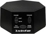 Adaptive Sound Technologies LectroFan High Fidelity White Noise Sound Machine with 20 Unique Non-Looping Fan and White Noise Sounds and Sleep Timer