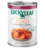 Lucky Leaf Premium Peach Pie Filling or Topping 21 oz4 Pack