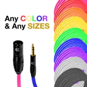 CUSTOM Audio Cables XLR , 1/4 TRS, 1/4" TS, 3.5 mm, Straight Right Angle Cables