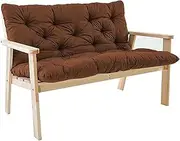 Thick Backrest Bench Cushion with Backrest Support Pad Garden Swing Hammock Cushion 2 Seater 3 Seater Outdoor Sofa Wood Chair Pallet Replacement Comfortable Seat Pad Relax and Support