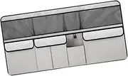 YWJLQH Trunk Organizer for Car Storage with Multi Compartment Design for Backseat Use, Gray
