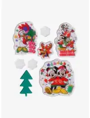 Disney Mickey Mouse and Friends Holiday Gel Window Clings NEW NIP RUZ