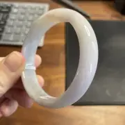 纯天然玉镯 Grade A jadeite bangle 54 mm Burmese Jade 100% Untreated Certified Purple